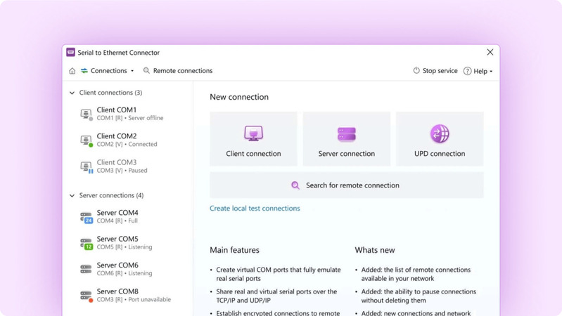 Serial to Ethernet Connector