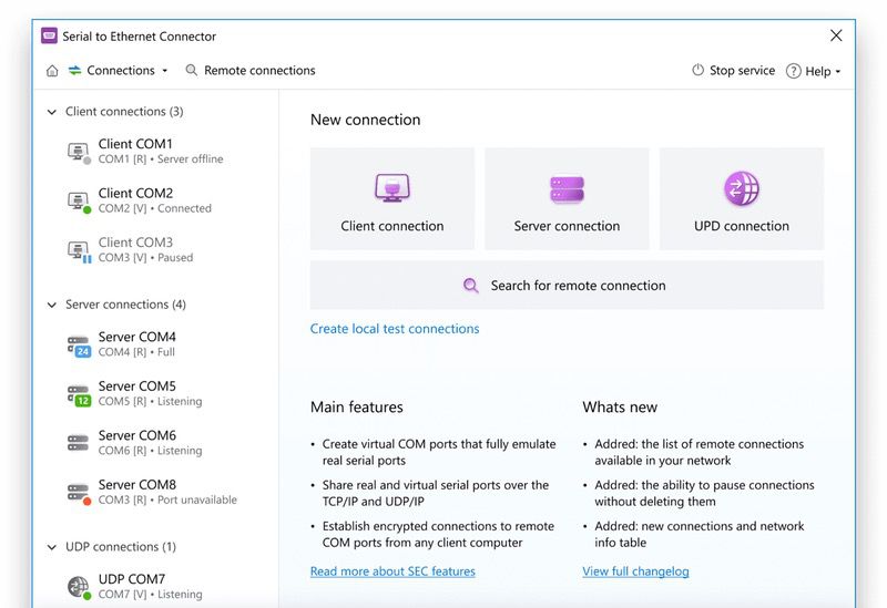 Connettore seriale su Ethernet