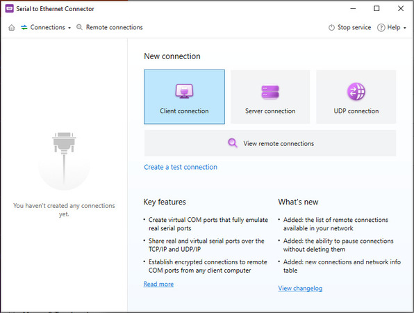 client de connexion