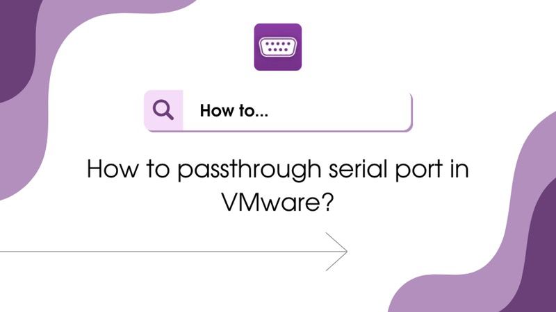 VMware serieller Anschluss Passthrough