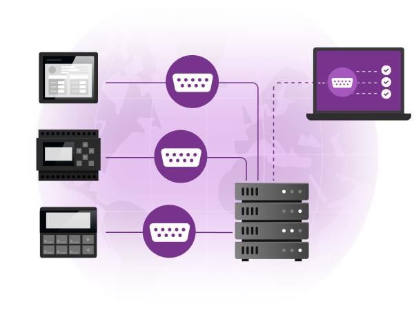 Access a Modbus RTU Device Over a Network